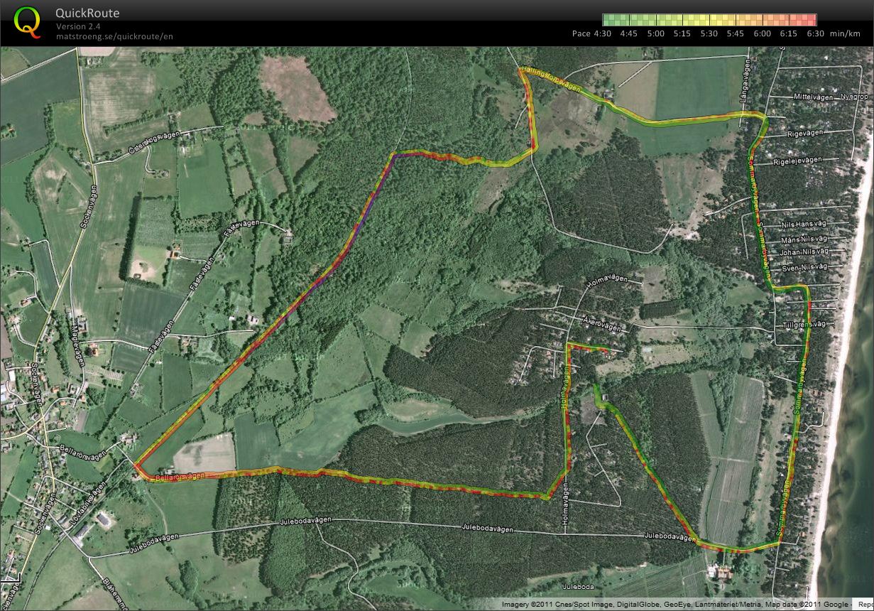 Test of new Doma and Quickroute (Trail running) (28.12.2011)