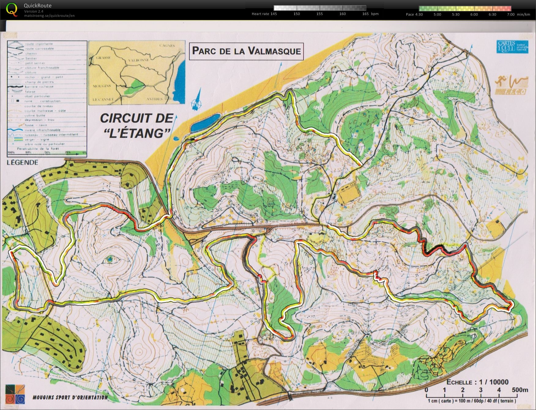 Circuit l'Etang + experimenting new QR features (06-01-2012)