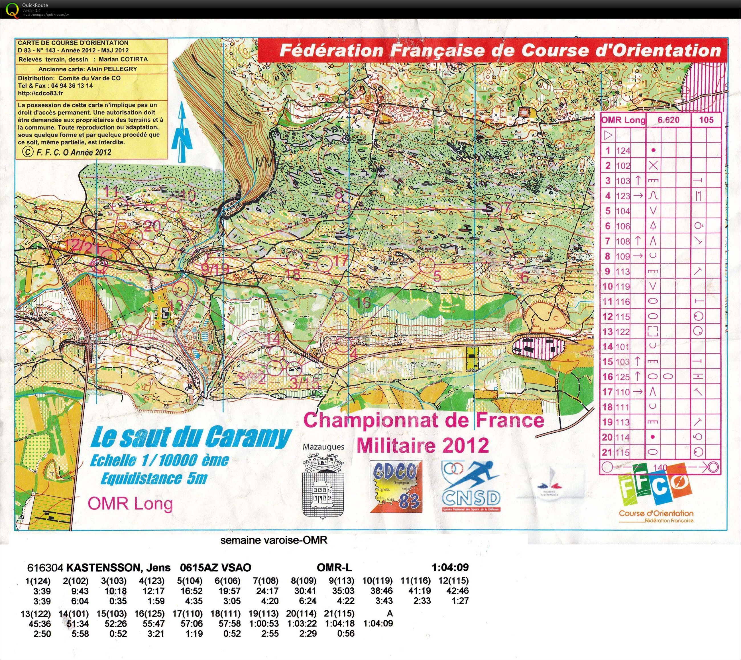 Open race after French Military relay Champ (2012-05-10)