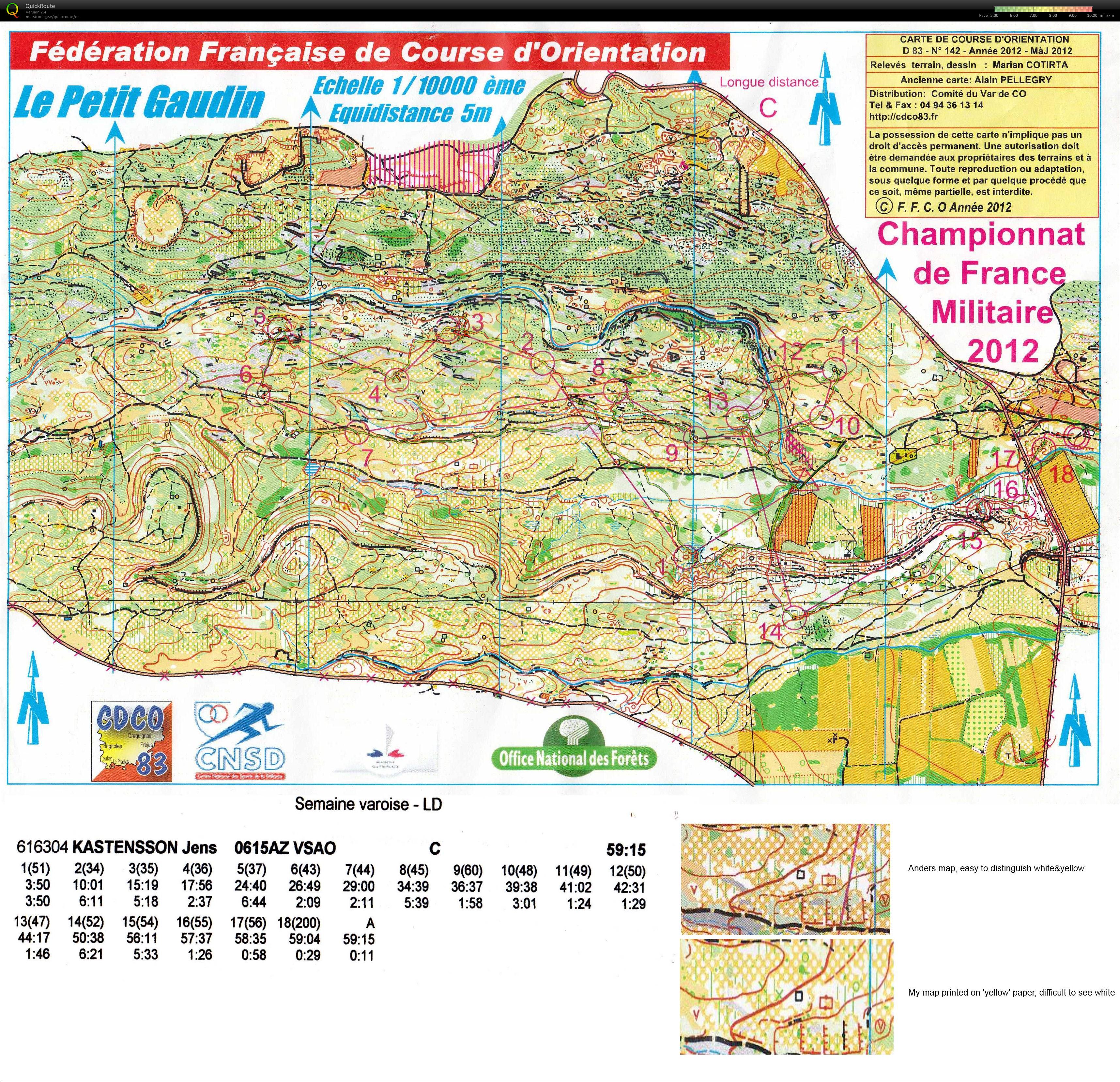 Open race after French Military long distance champs H50 (2012-05-11)