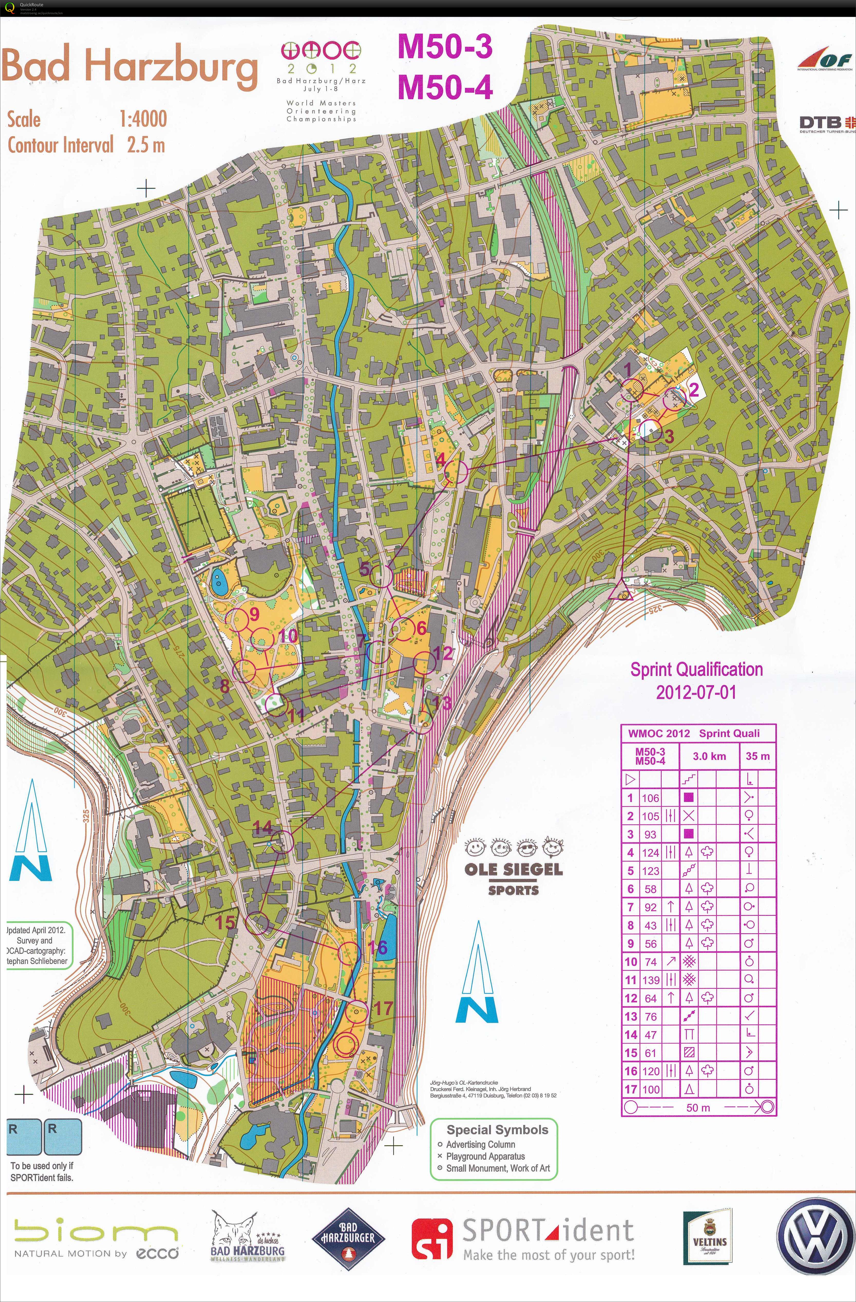 WMOC Sprint qual M50-3 (01.07.2012)