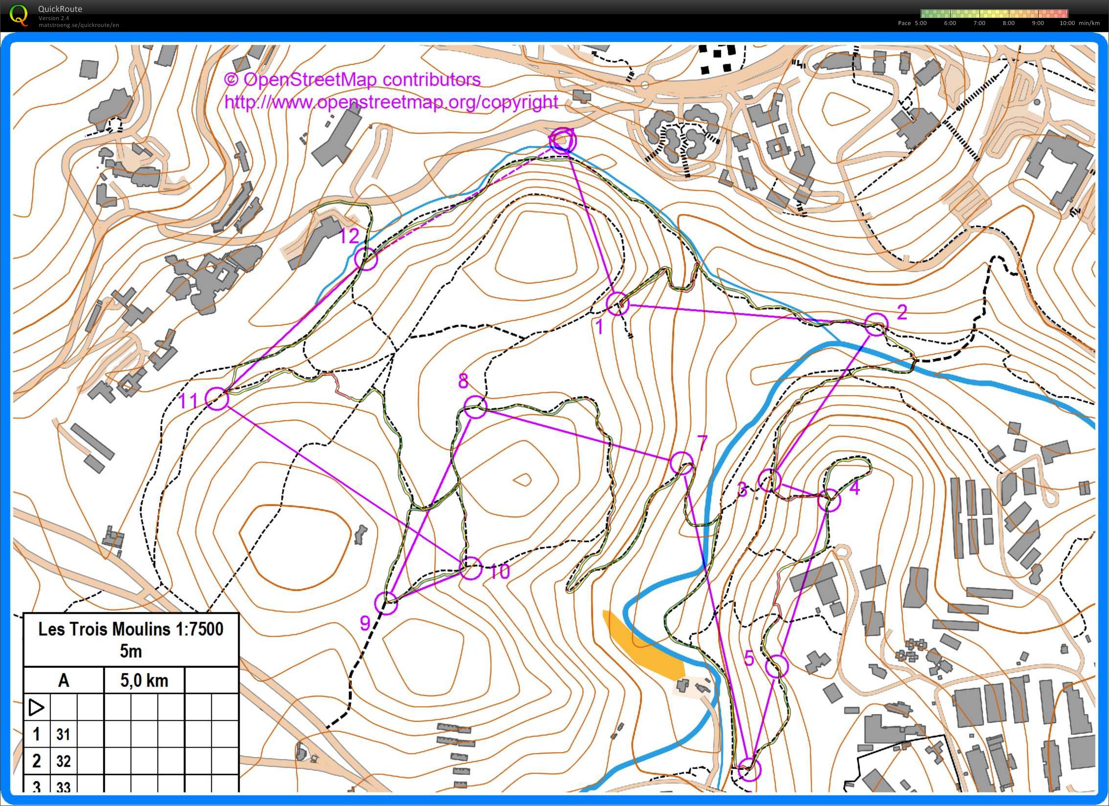 Trois Moulins trail running (21/09/2012)