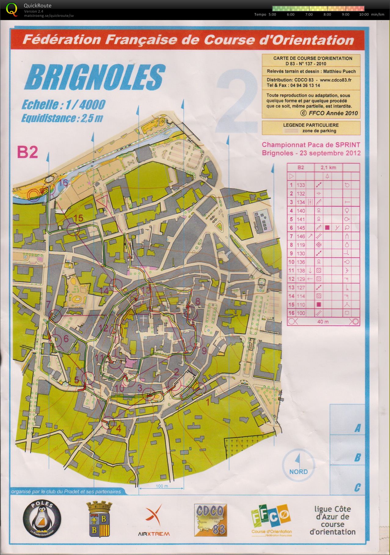 Challenge PACA / Chpt de Ligue de Sprint (23.09.2012)