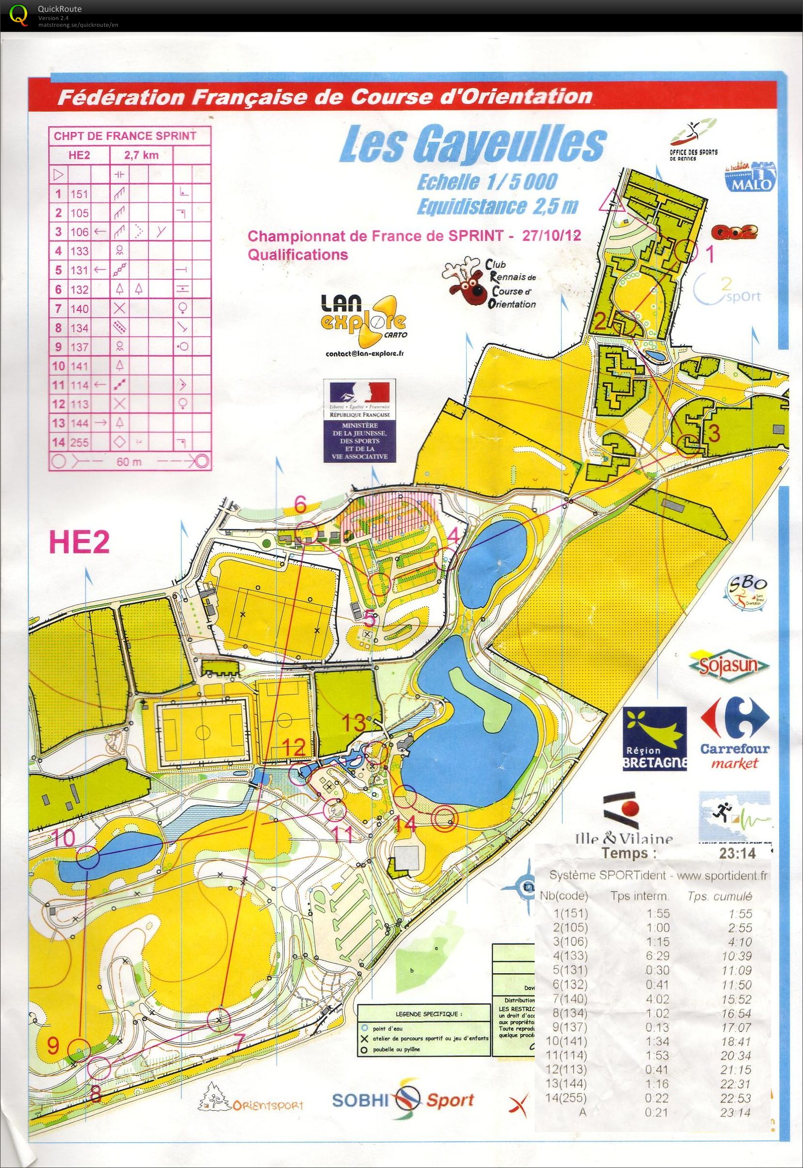 CF sprint qual (27-10-2012)