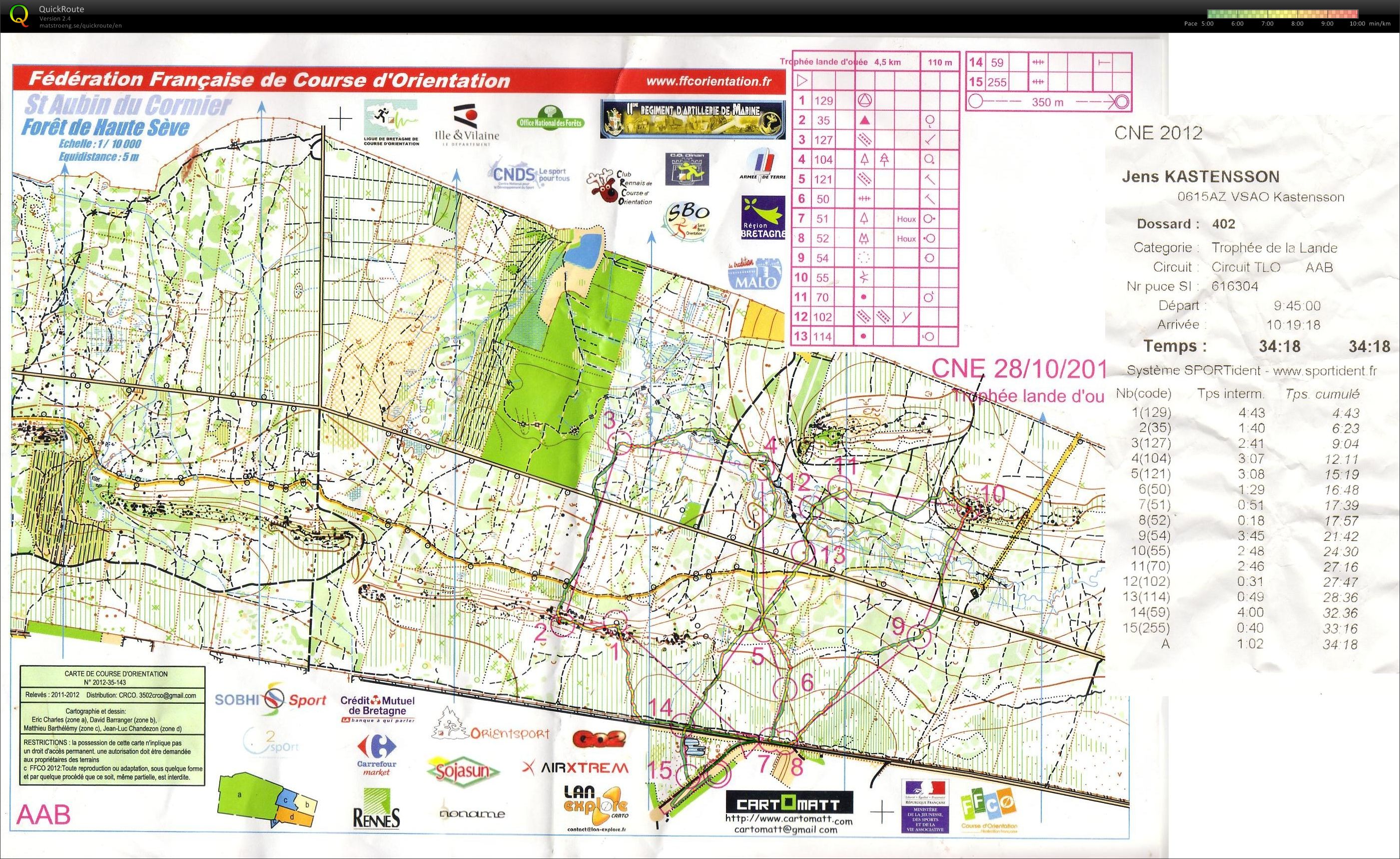 CNE Trophee de la Lande  (28-10-2012)