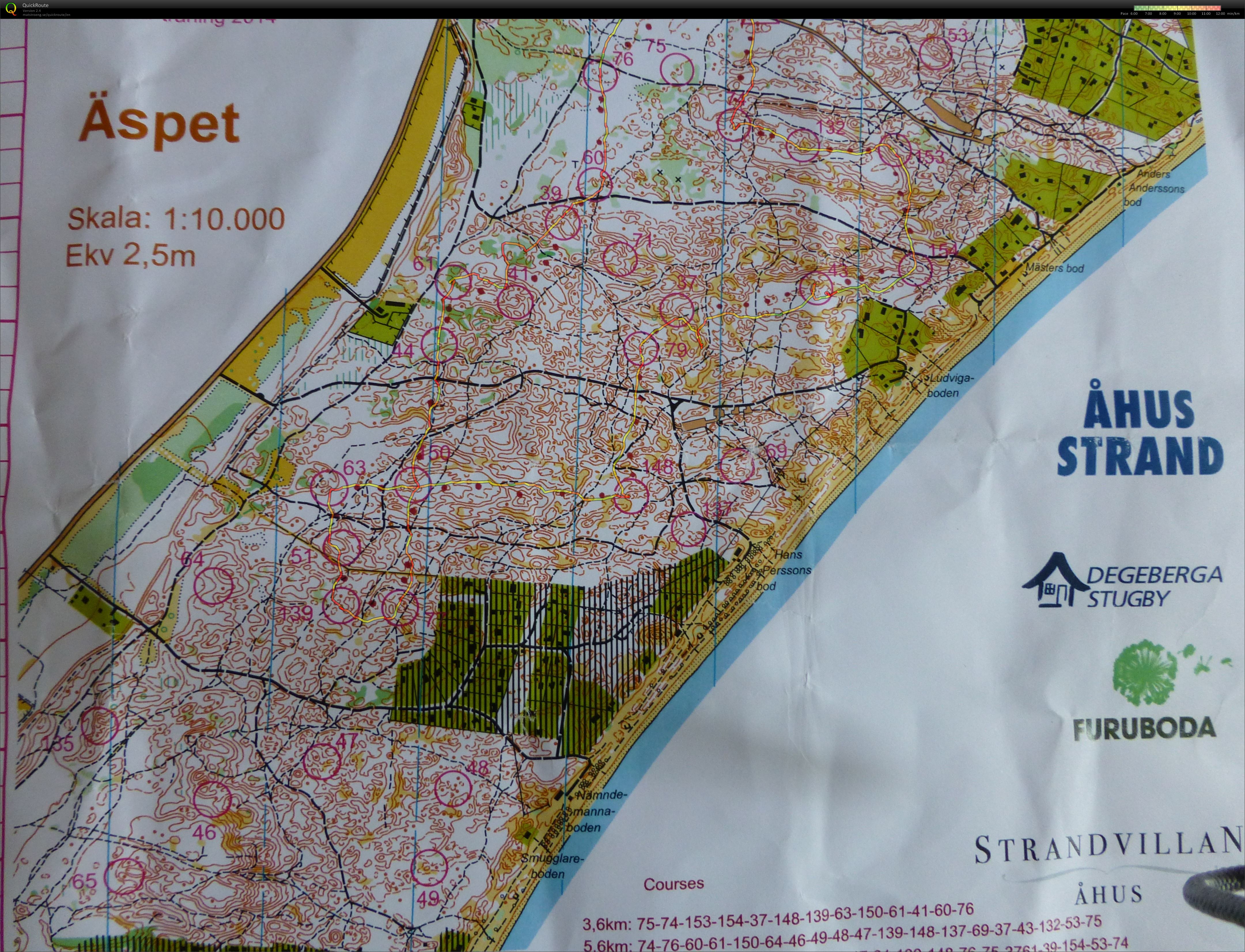 speedwalk orienteering Pan sommarträningspaket (2014-07-08)